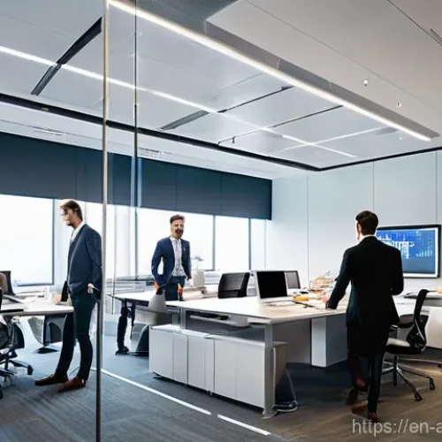 Home 25 행정안전 공무원과 민간 기업의 차이점 - **Prompt 1: Stability vs. Dynamism in the Workplace**
A split image, depicting two contrasting p...